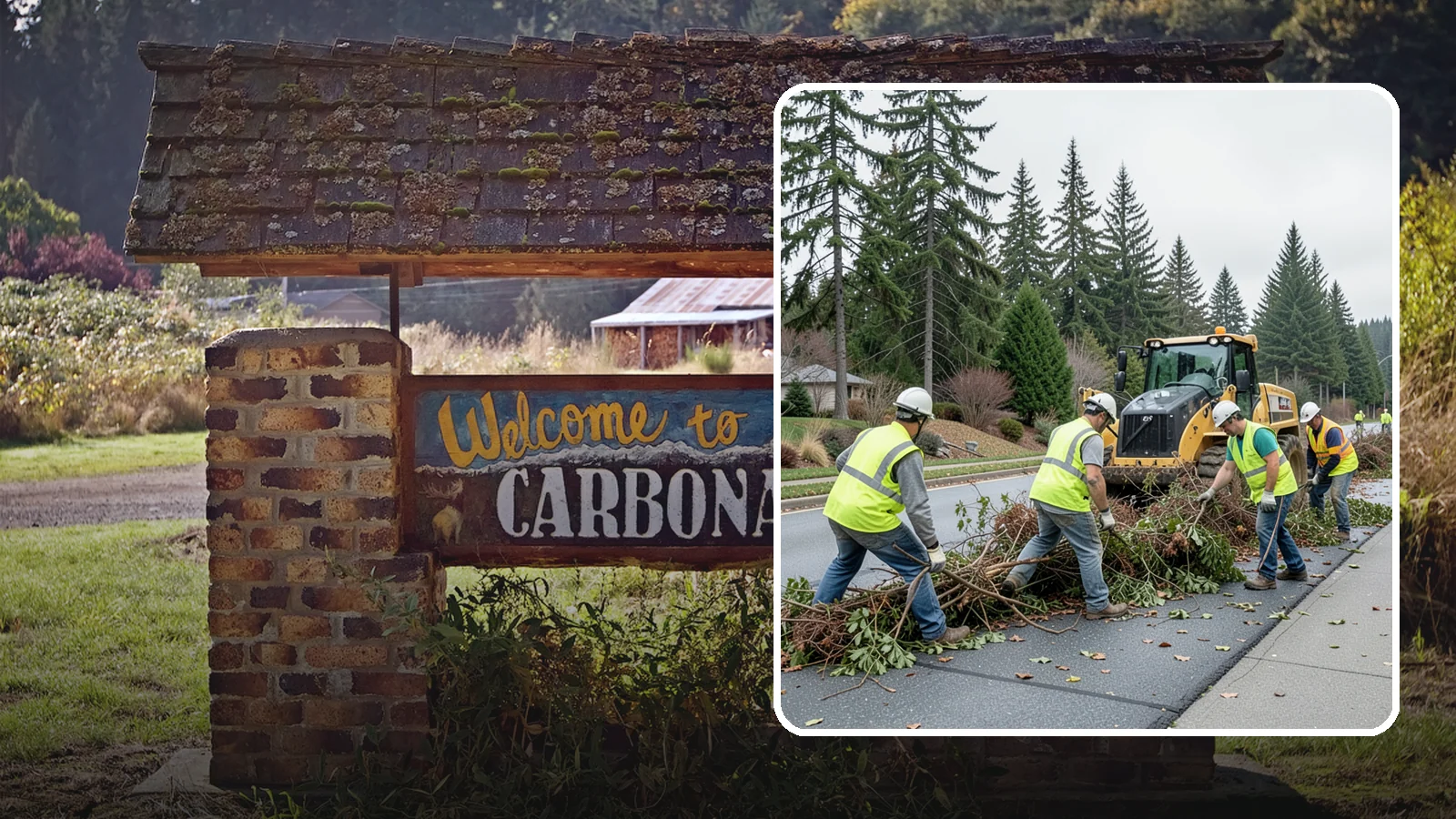 Right-of-Way Vegetation Removal in Carbonado, Pierce County, WA - Comprehensive vegetation removal that restores full right-of-way function where growth has overtaken the public easement.
