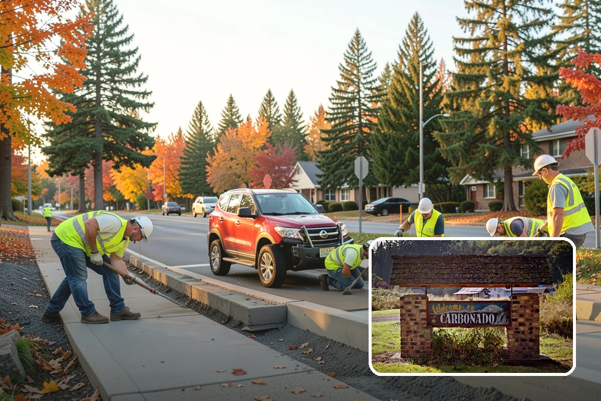 Right-of-Way Vegetation Removal in Carbonado, Pierce County, WA - Recovers encroached easement width for capital and enforcement needs