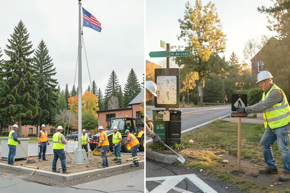 Right-of-Way Vegetation Removal in Carnation, King County, WA - Confirm right-of-way limits with agency survey data and mark boundaries
