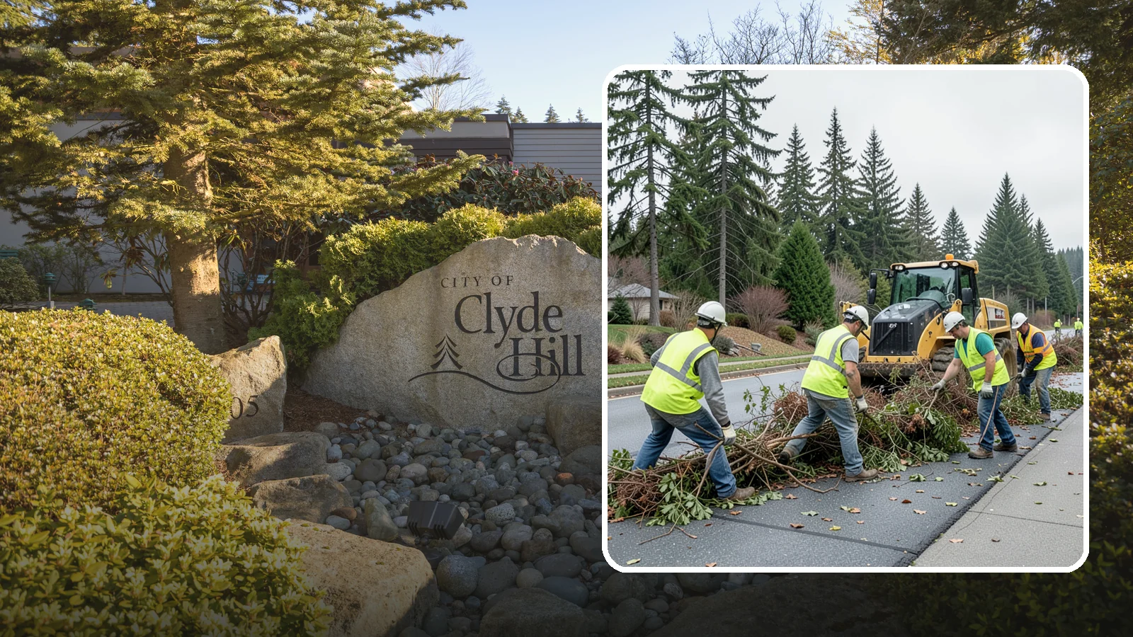 Right-of-Way Vegetation Removal in Clyde Hill, King County, WA - Comprehensive vegetation removal that restores full right-of-way function where growth has overtaken the public easement.