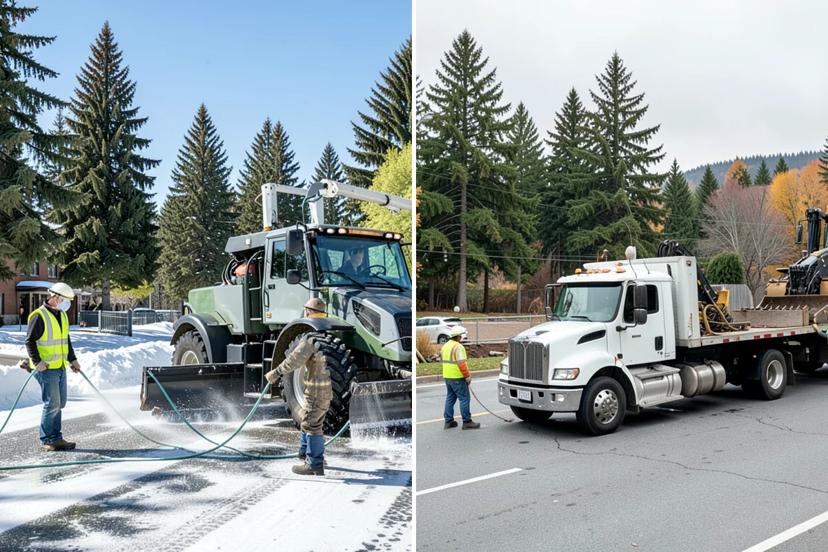 Right-of-Way Vegetation Removal in Clyde Hill, King County, WA - Confirm right-of-way limits with agency survey data and mark boundaries