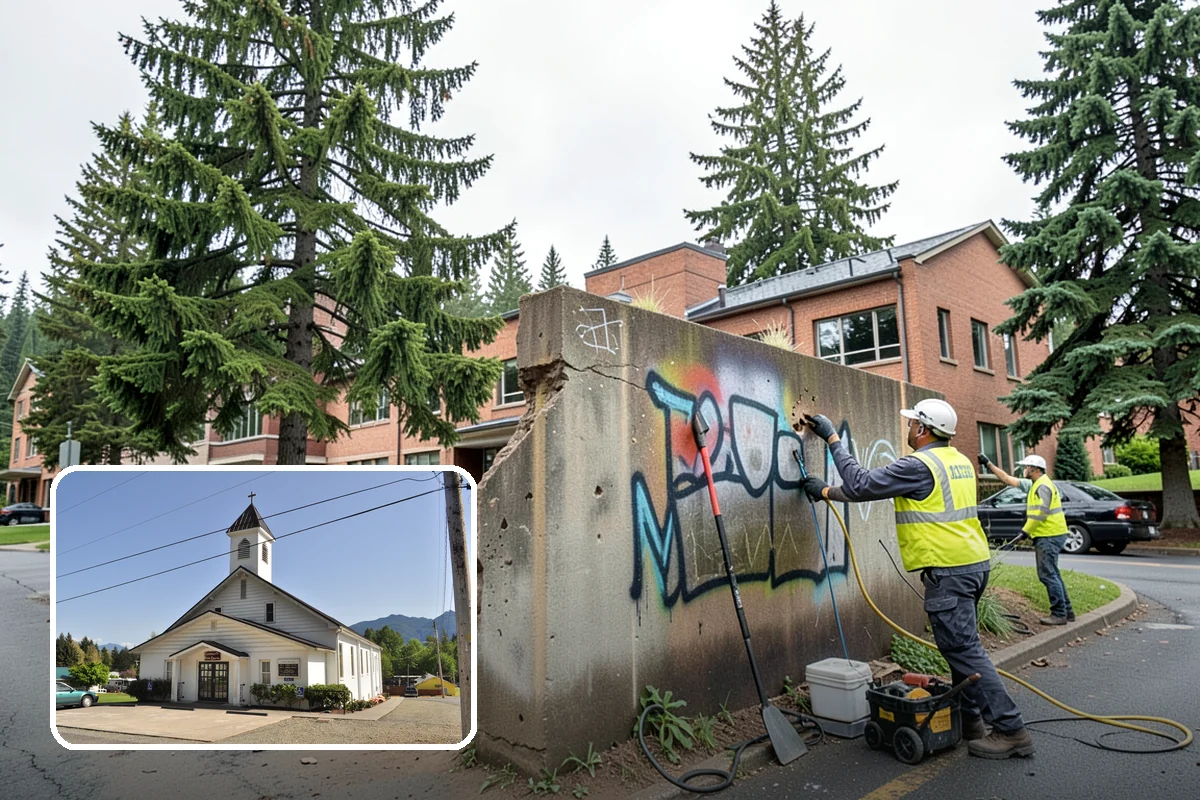 Right-of-Way Vegetation Removal in Concrete, Skagit County, WA - Recovers encroached easement width for capital and enforcement needs