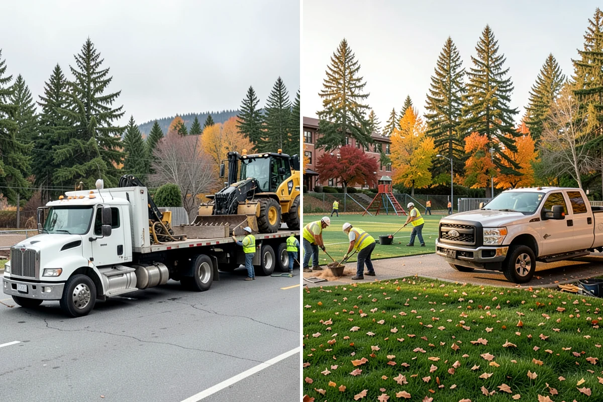 Right-of-Way Vegetation Removal in Concrete, Skagit County, WA - Confirm right-of-way limits with agency survey data and mark boundaries