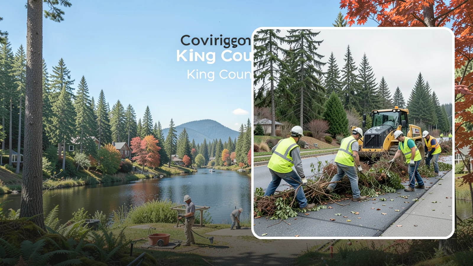 Right-of-Way Vegetation Removal in Covington, King County, WA - Comprehensive vegetation removal that restores full right-of-way function where growth has overtaken the public easement.