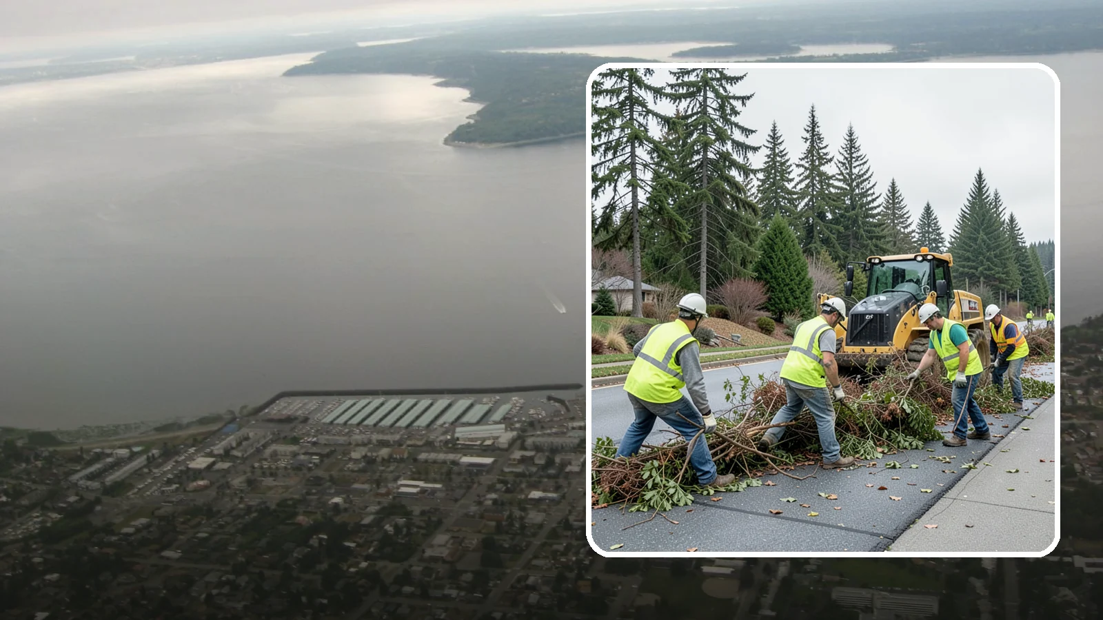 Right-of-Way Vegetation Removal in Des Moines, King County, WA - Comprehensive vegetation removal that restores full right-of-way function where growth has overtaken the public easement.