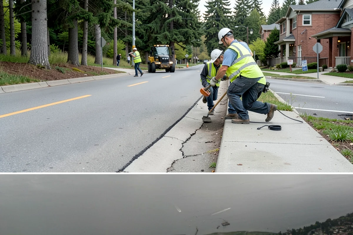 Right-of-Way Vegetation Removal in Des Moines, King County, WA - Full-corridor removal is scheduled in the drier late-spring through early-fall window to manage soil disturbance and meet erosion...