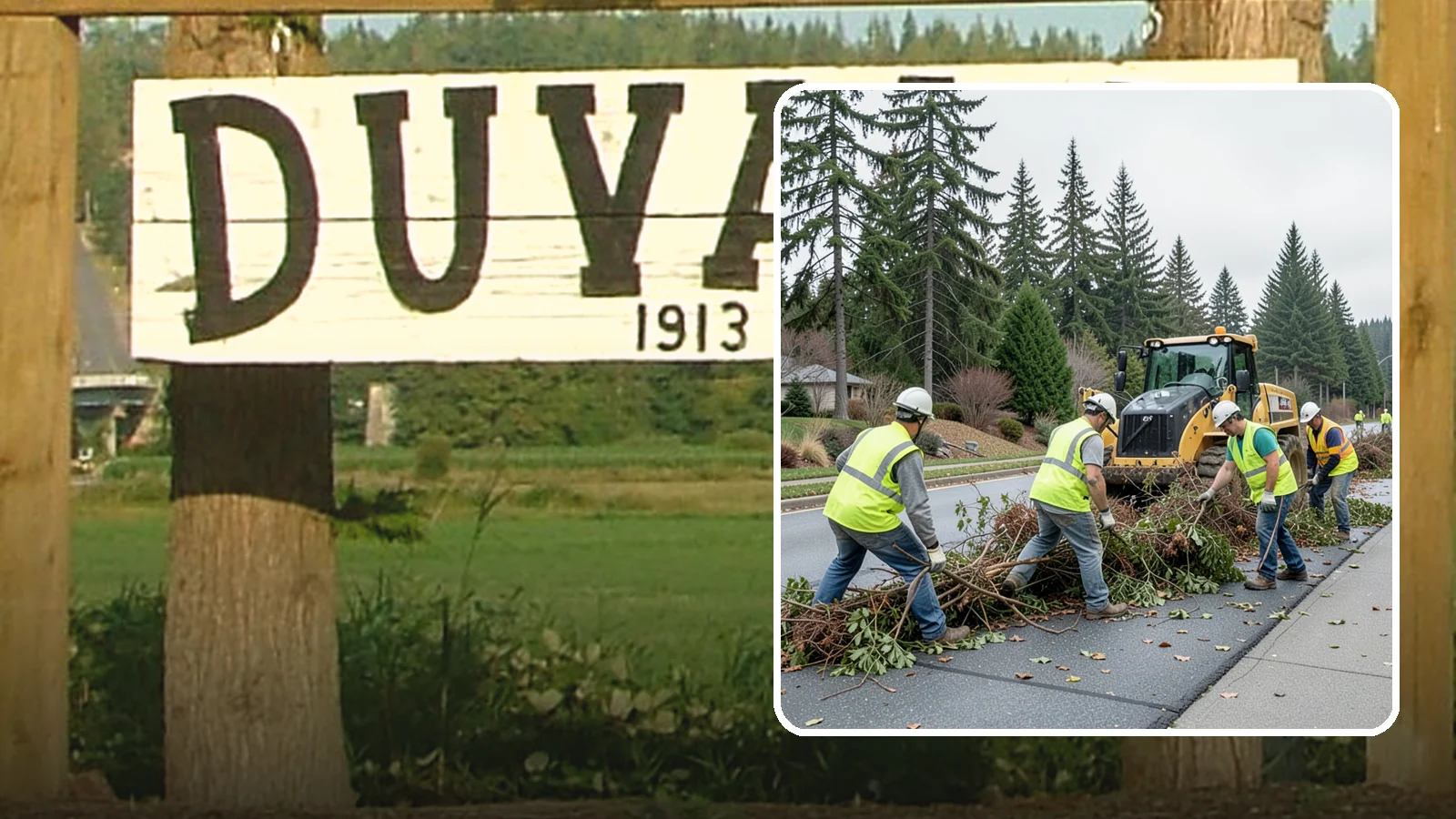 Right-of-Way Vegetation Removal in Duvall, King County, WA - Comprehensive vegetation removal that restores full right-of-way function where growth has overtaken the public easement.
