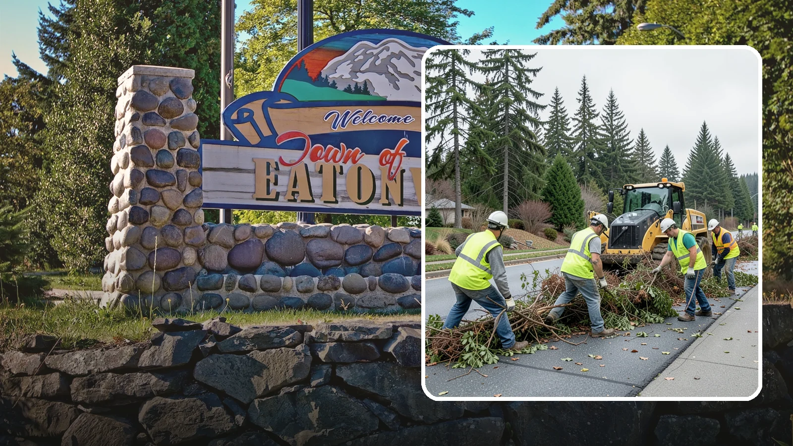 Right-of-Way Vegetation Removal in Eatonville, Pierce County, WA - Comprehensive vegetation removal that restores full right-of-way function where growth has overtaken the public easement.