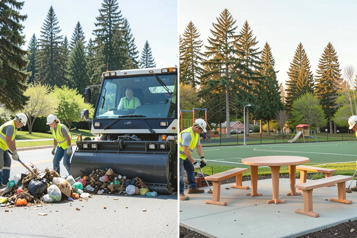 Right-of-Way Vegetation Removal in Edgewood, Pierce County, WA - Confirm right-of-way limits with agency survey data and mark boundaries