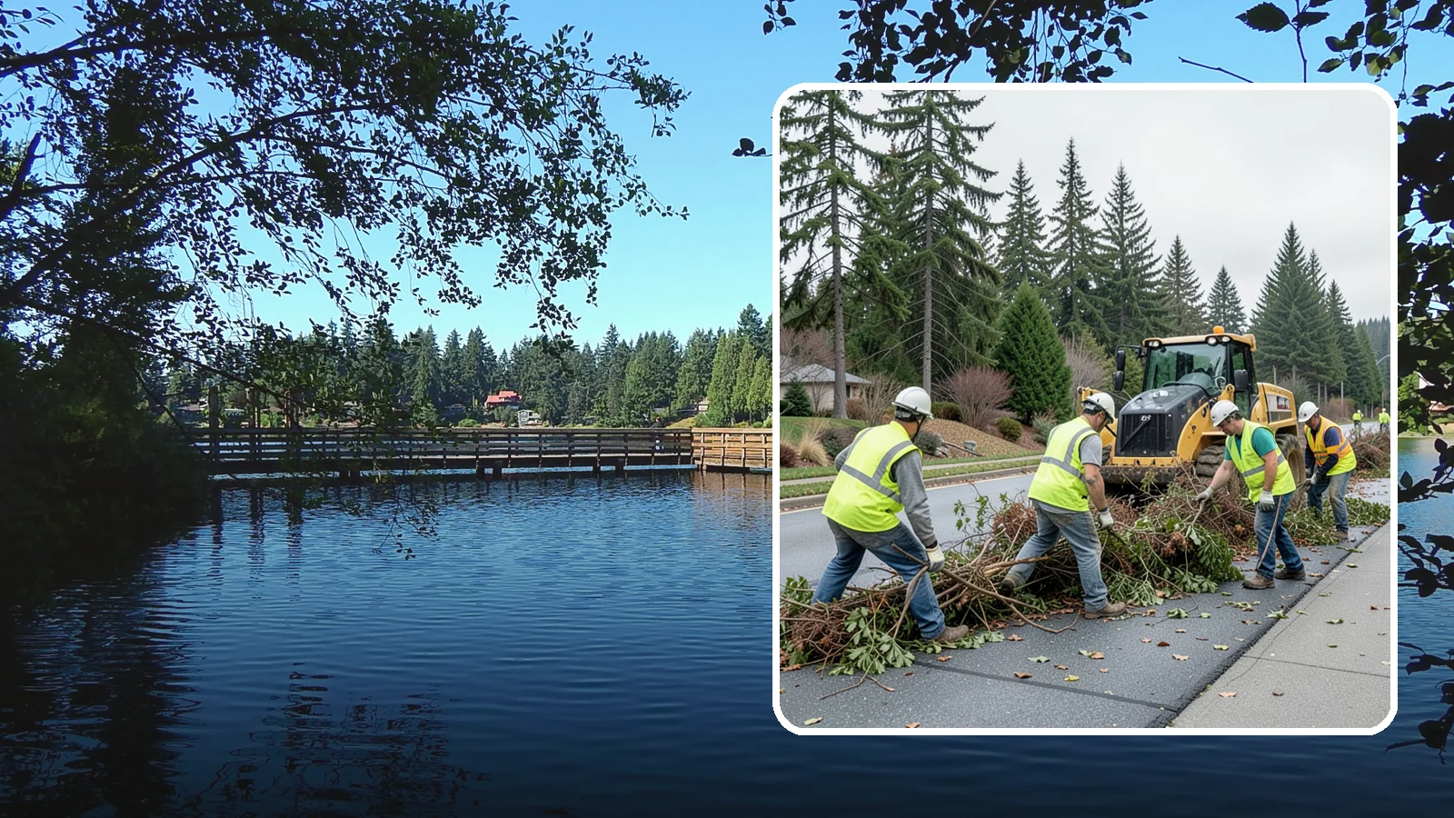 Right-of-Way Vegetation Removal in Federal Way, King County, WA - Comprehensive vegetation removal that restores full right-of-way function where growth has overtaken the public easement.