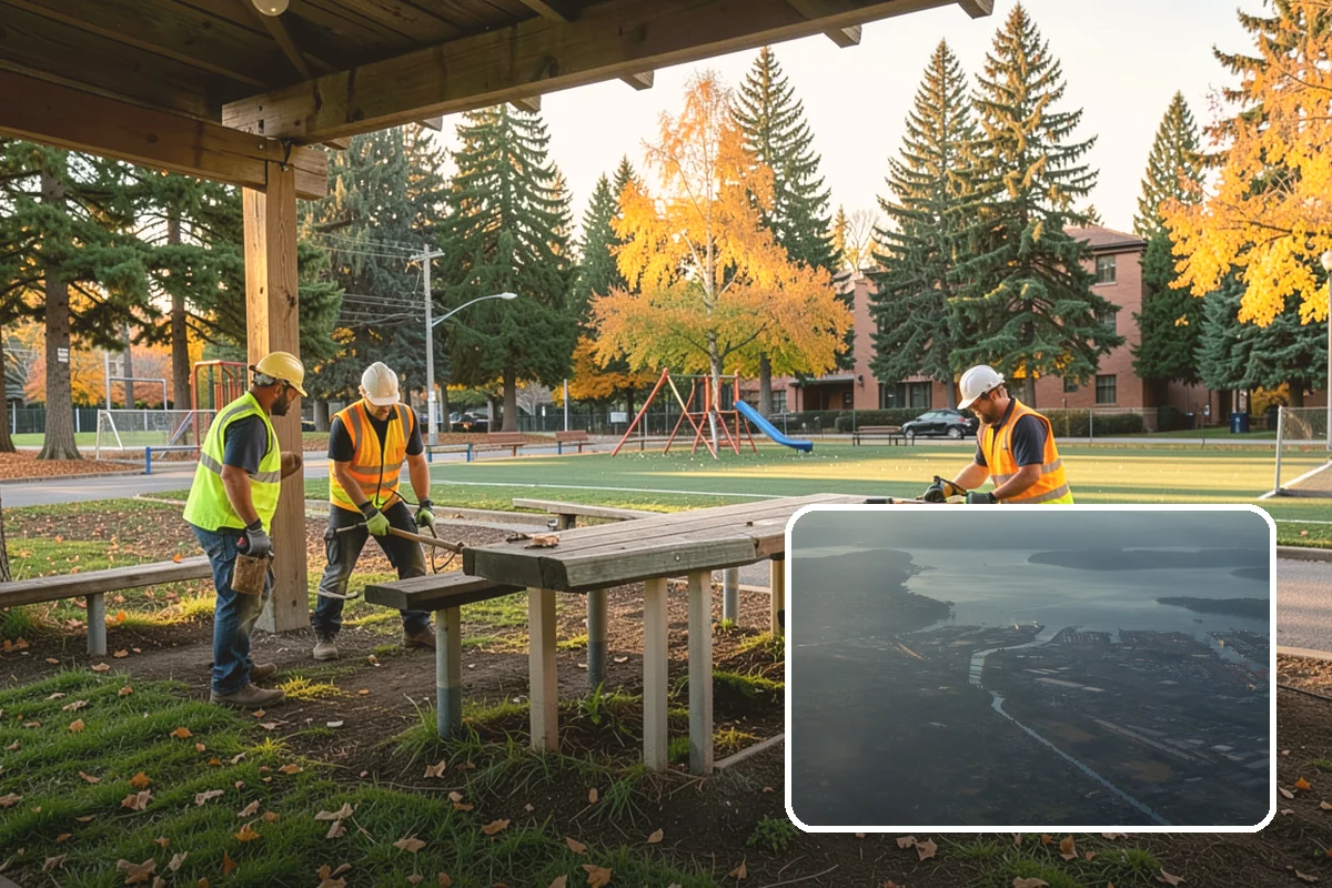 Right-of-Way Vegetation Removal in Fife, Pierce County, WA - Recovers encroached easement width for capital and enforcement needs