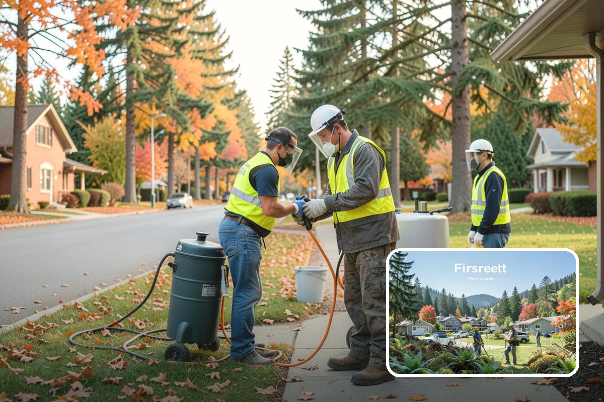 Right-of-Way Vegetation Removal in Fircrest, Pierce County, WA - Recovers encroached easement width for capital and enforcement needs