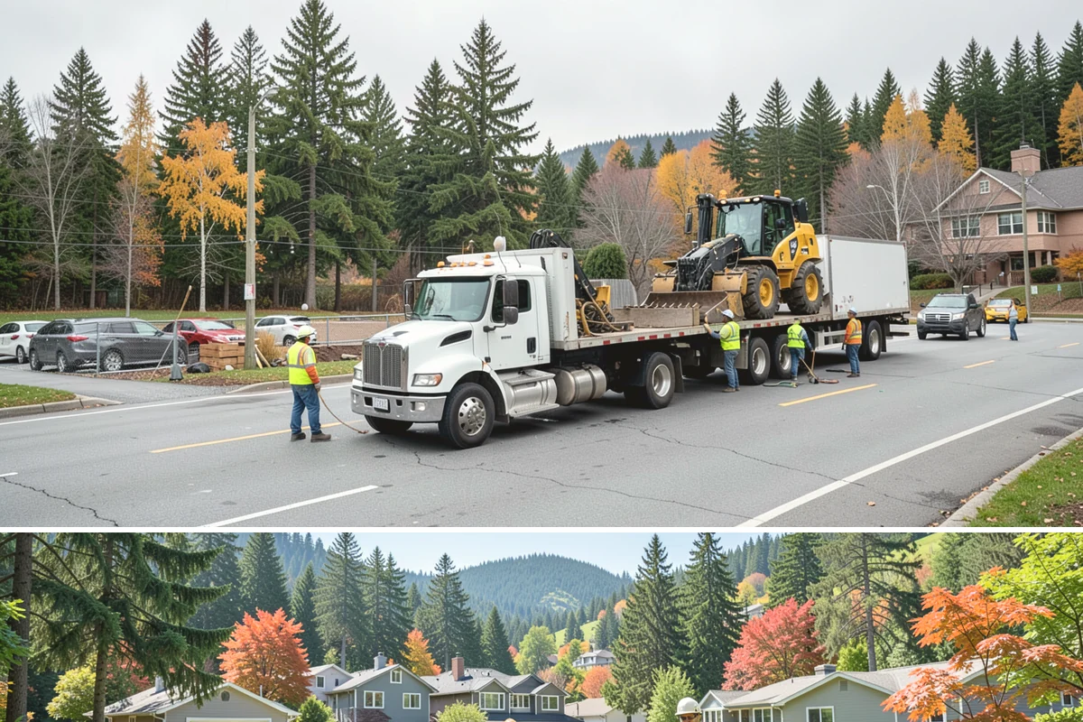 Right-of-Way Vegetation Removal in Fircrest, Pierce County, WA - Full-corridor removal is scheduled in the drier late-spring through early-fall window to manage soil disturbance and meet erosion...