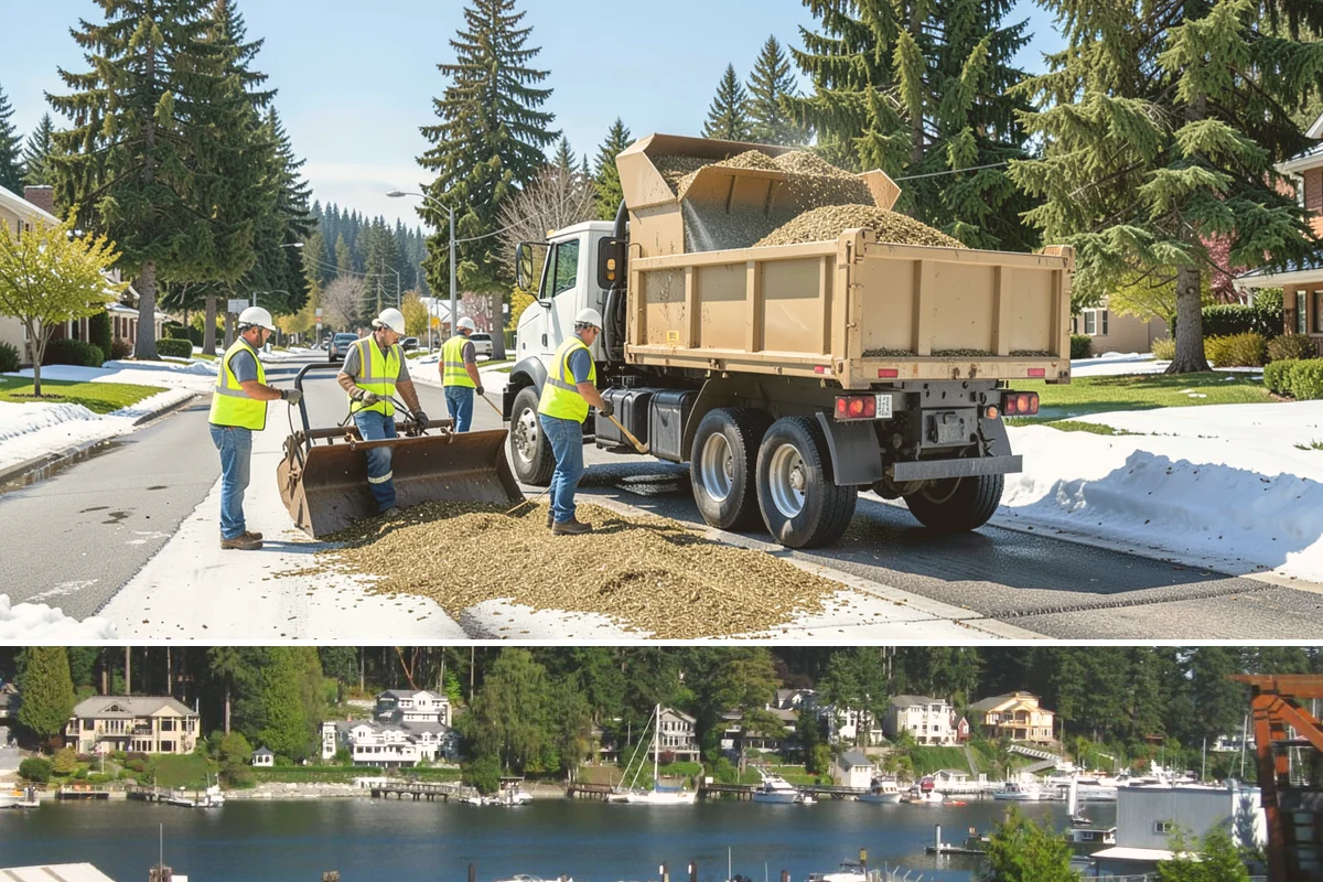 Right-of-Way Vegetation Removal in Gig Harbor, Pierce County, WA - Full-corridor removal is scheduled in the drier late-spring through early-fall window to manage soil disturbance and meet erosion...