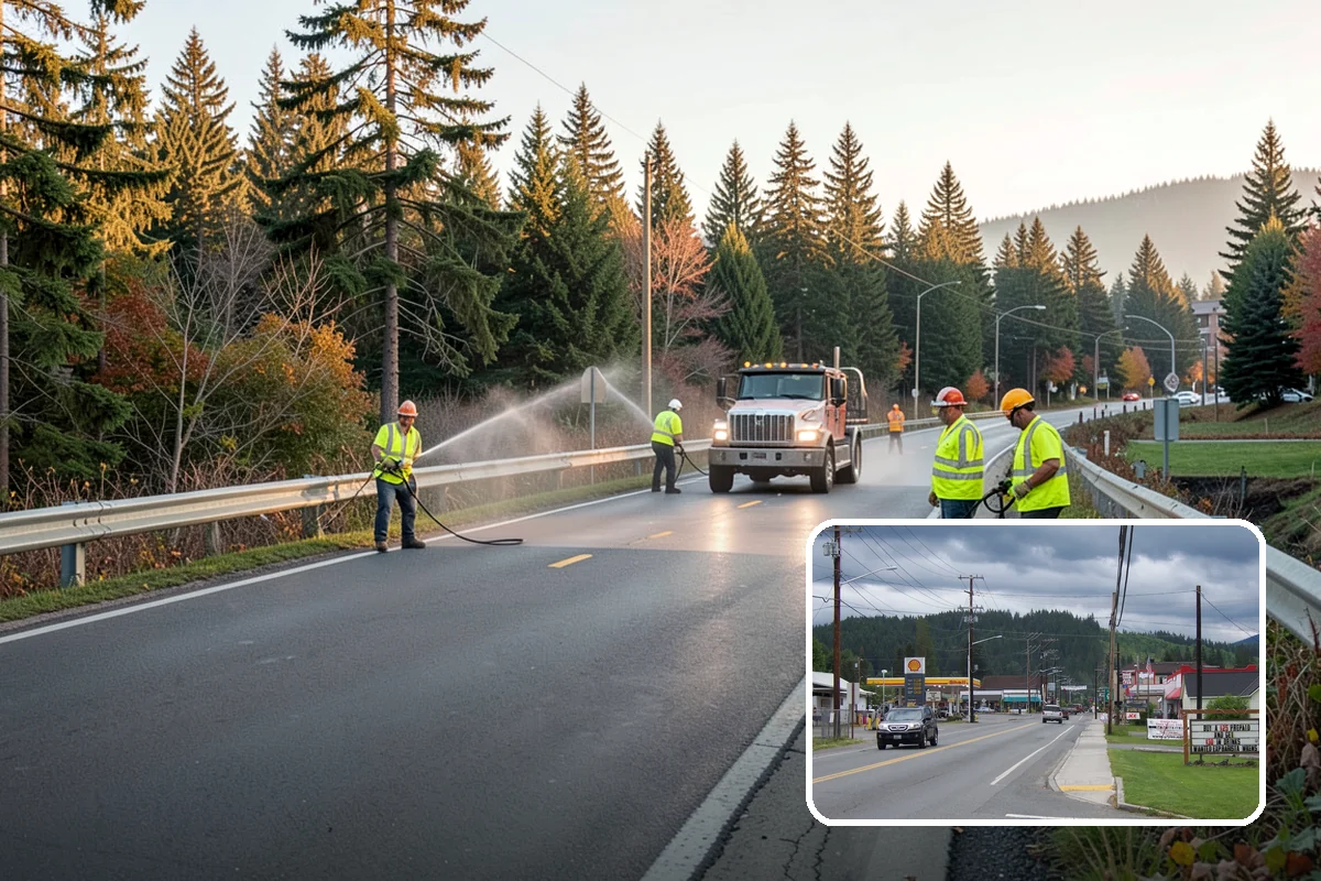 Right-of-Way Vegetation Removal in Granite Falls, Snohomish County, WA - Recovers encroached easement width for capital and enforcement needs