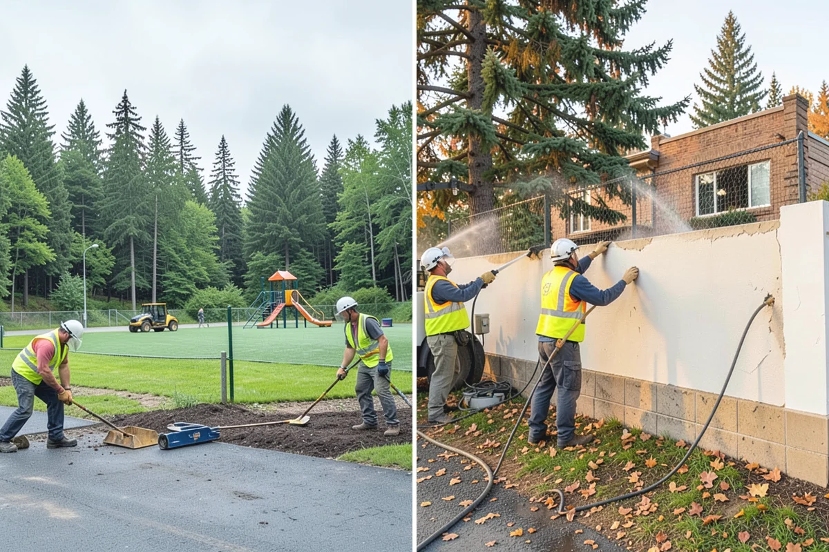 Right-of-Way Vegetation Removal in Granite Falls, Snohomish County, WA - Confirm right-of-way limits with agency survey data and mark boundaries