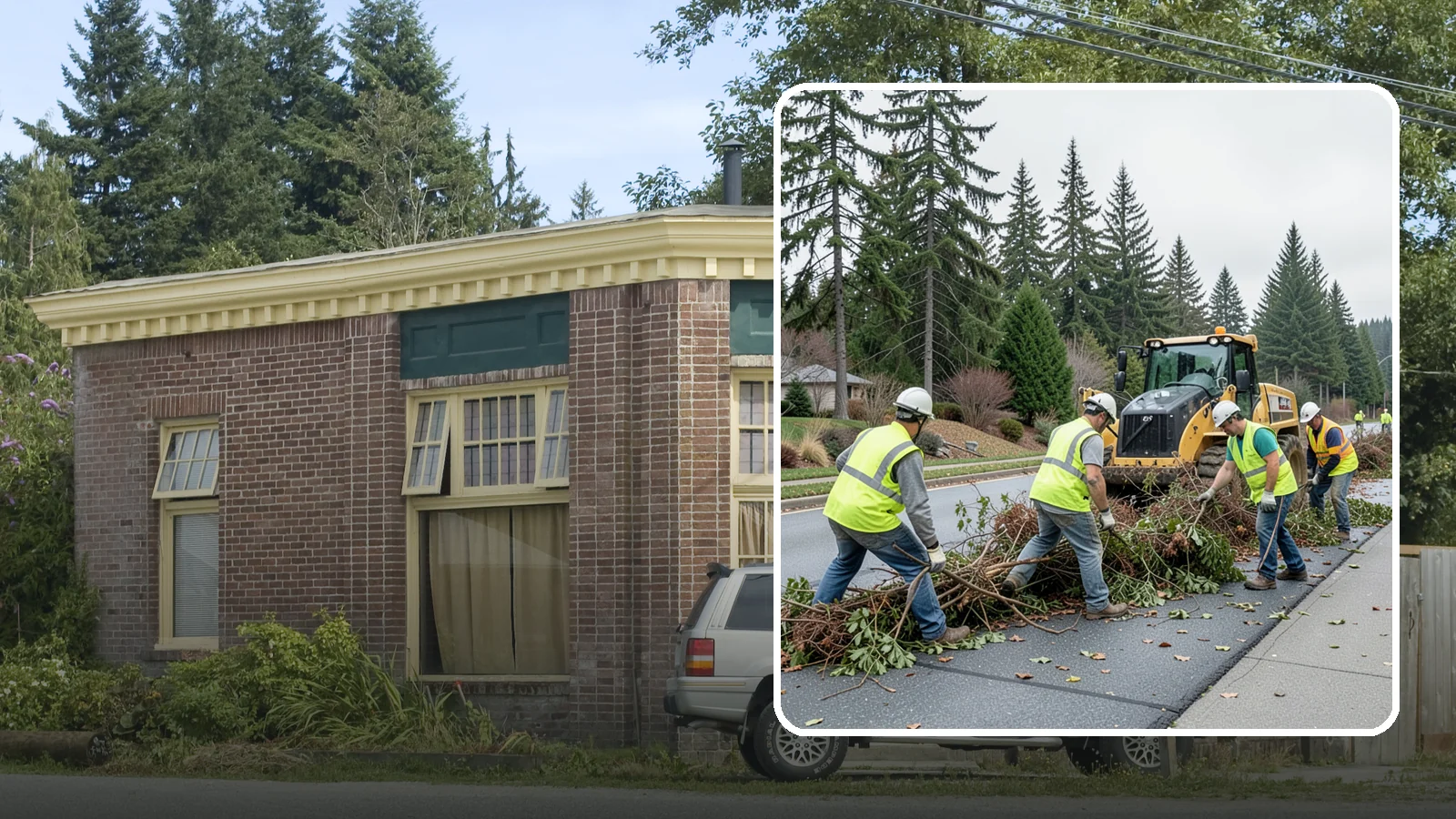 Right-of-Way Vegetation Removal in Hamilton, Skagit County, WA - Comprehensive vegetation removal that restores full right-of-way function where growth has overtaken the public easement.