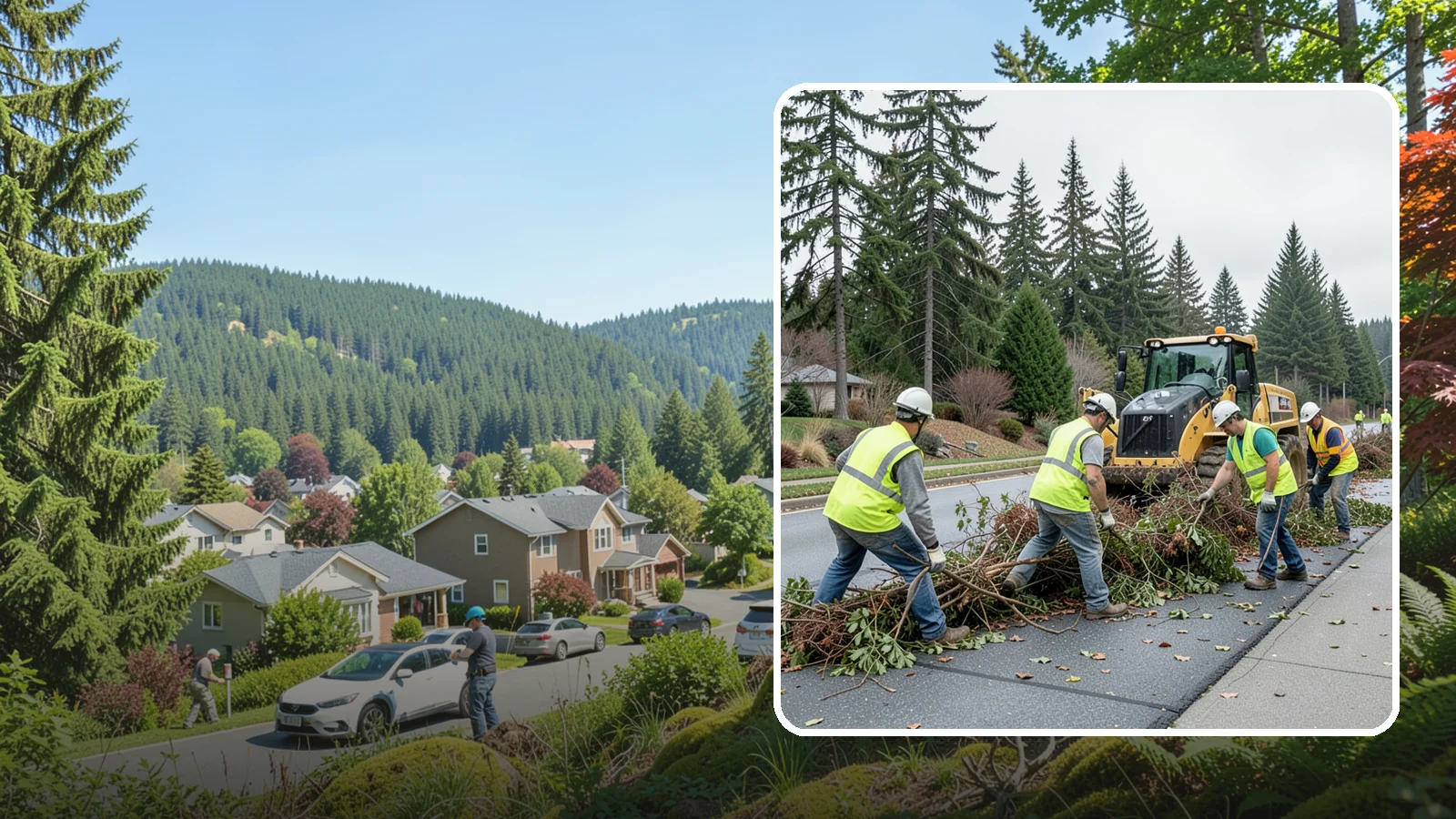 Right-of-Way Vegetation Removal in Index, Snohomish County, WA - Comprehensive vegetation removal that restores full right-of-way function where growth has overtaken the public easement.