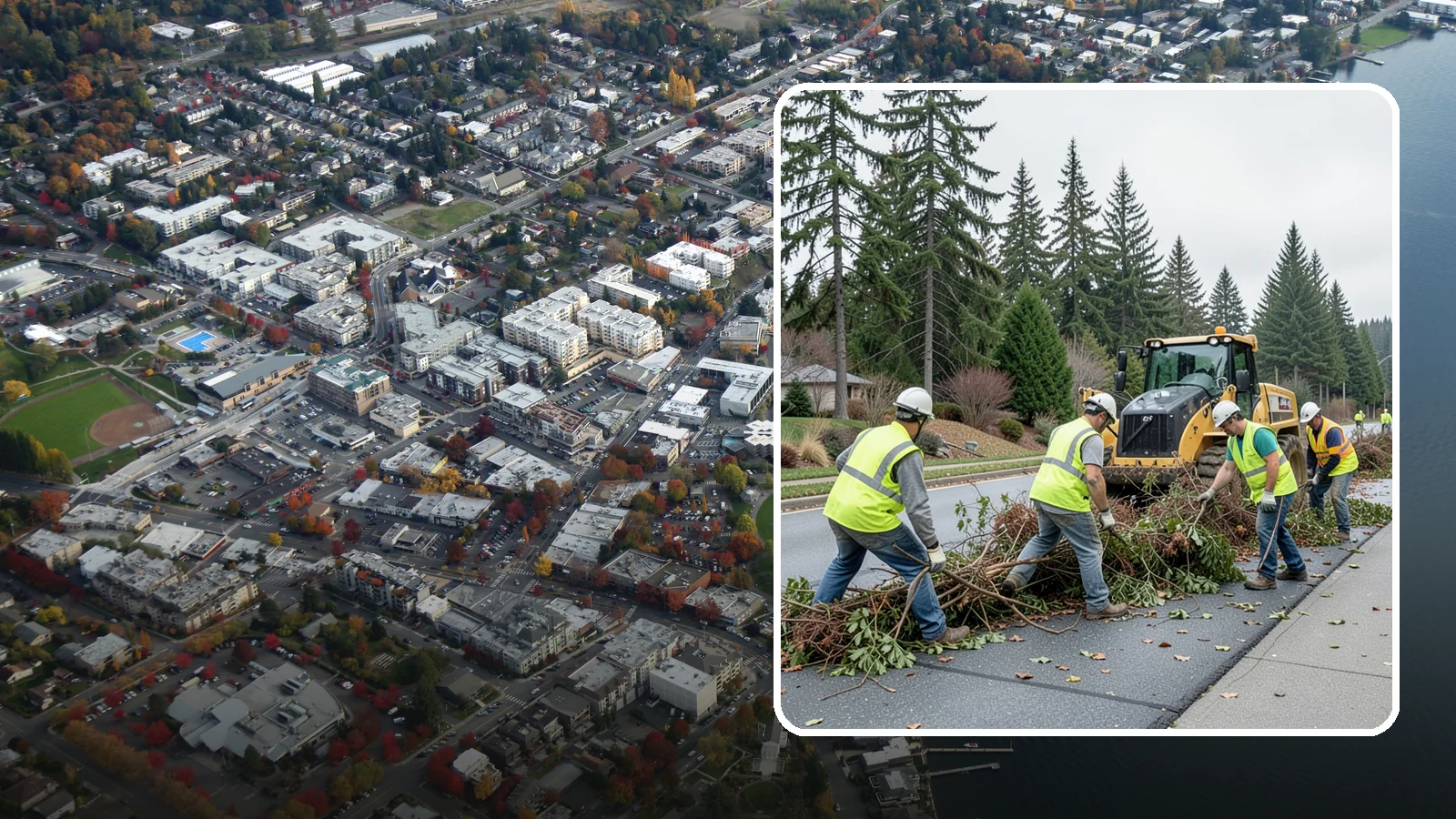 Right-of-Way Vegetation Removal in Kirkland, King County, WA - Comprehensive vegetation removal that restores full right-of-way function where growth has overtaken the public easement.