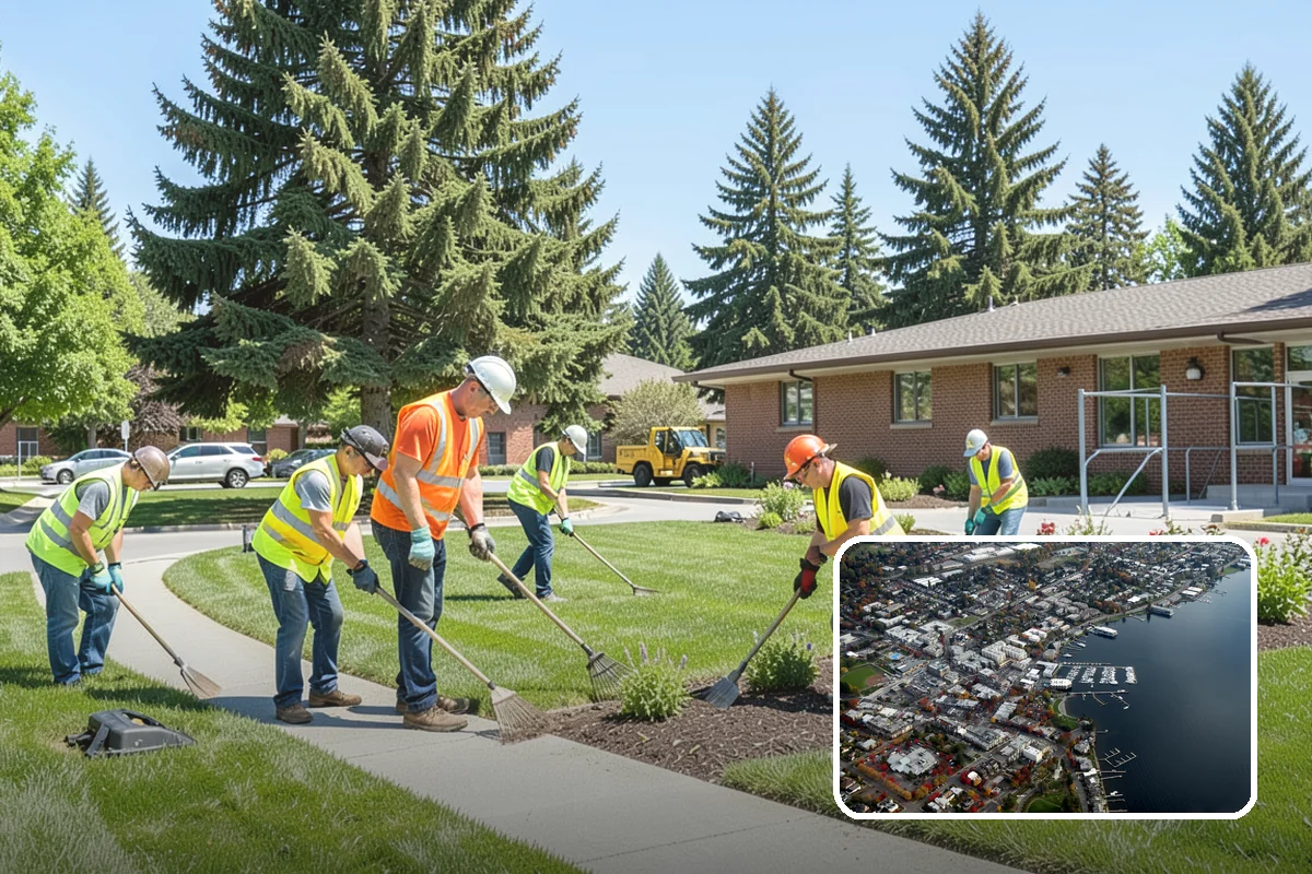 Right-of-Way Vegetation Removal in Kirkland, King County, WA - Recovers encroached easement width for capital and enforcement needs