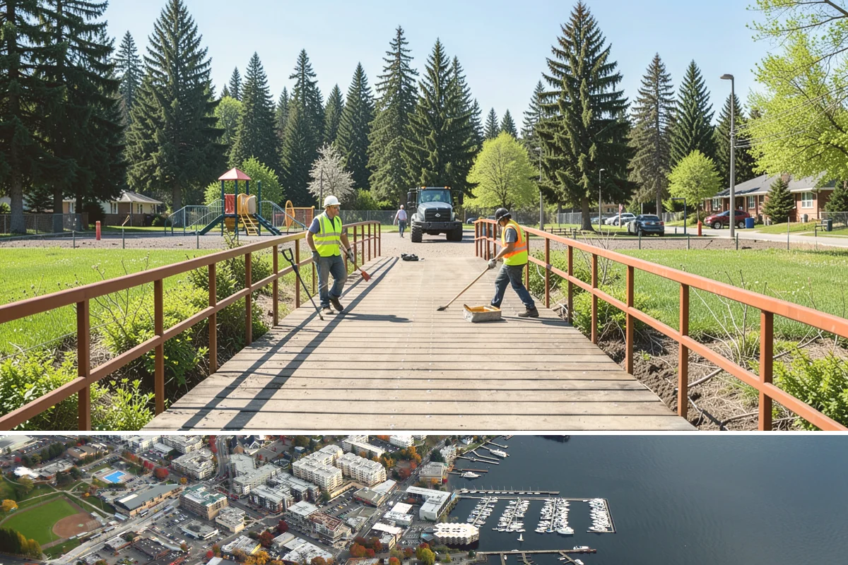 Right-of-Way Vegetation Removal in Kirkland, King County, WA - Full-corridor removal is scheduled in the drier late-spring through early-fall window to manage soil disturbance and meet erosion...