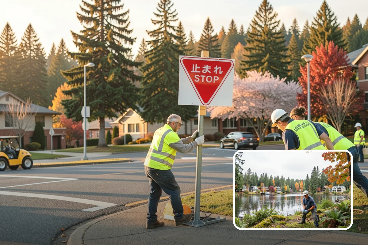 Right-of-Way Vegetation Removal in La Conner, Skagit County, WA - Recovers encroached easement width for capital and enforcement needs