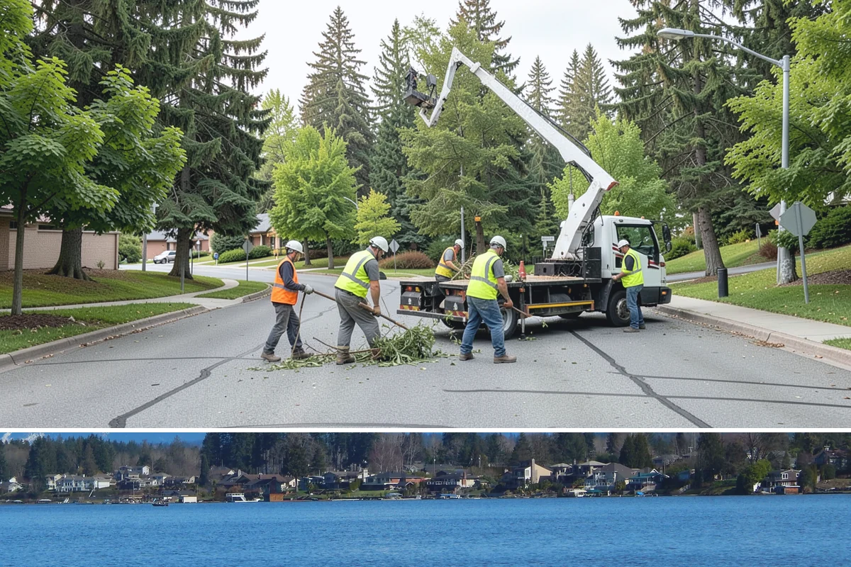 Right-of-Way Vegetation Removal in Lake Stevens, Snohomish County, WA - Full-corridor removal is scheduled in the drier late-spring through early-fall window to manage soil disturbance and meet erosion...