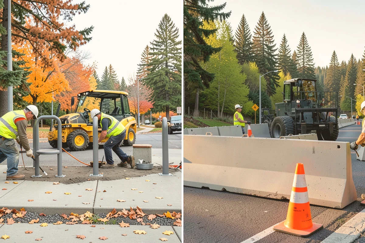 Right-of-Way Vegetation Removal in Langley, Island County, WA - Confirm right-of-way limits with agency survey data and mark boundaries