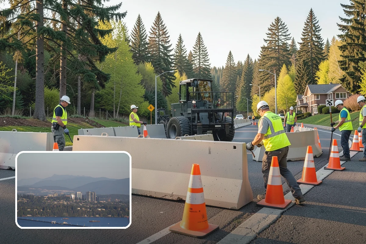 Right-of-Way Vegetation Removal in Medina, King County, WA - Recovers encroached easement width for capital and enforcement needs