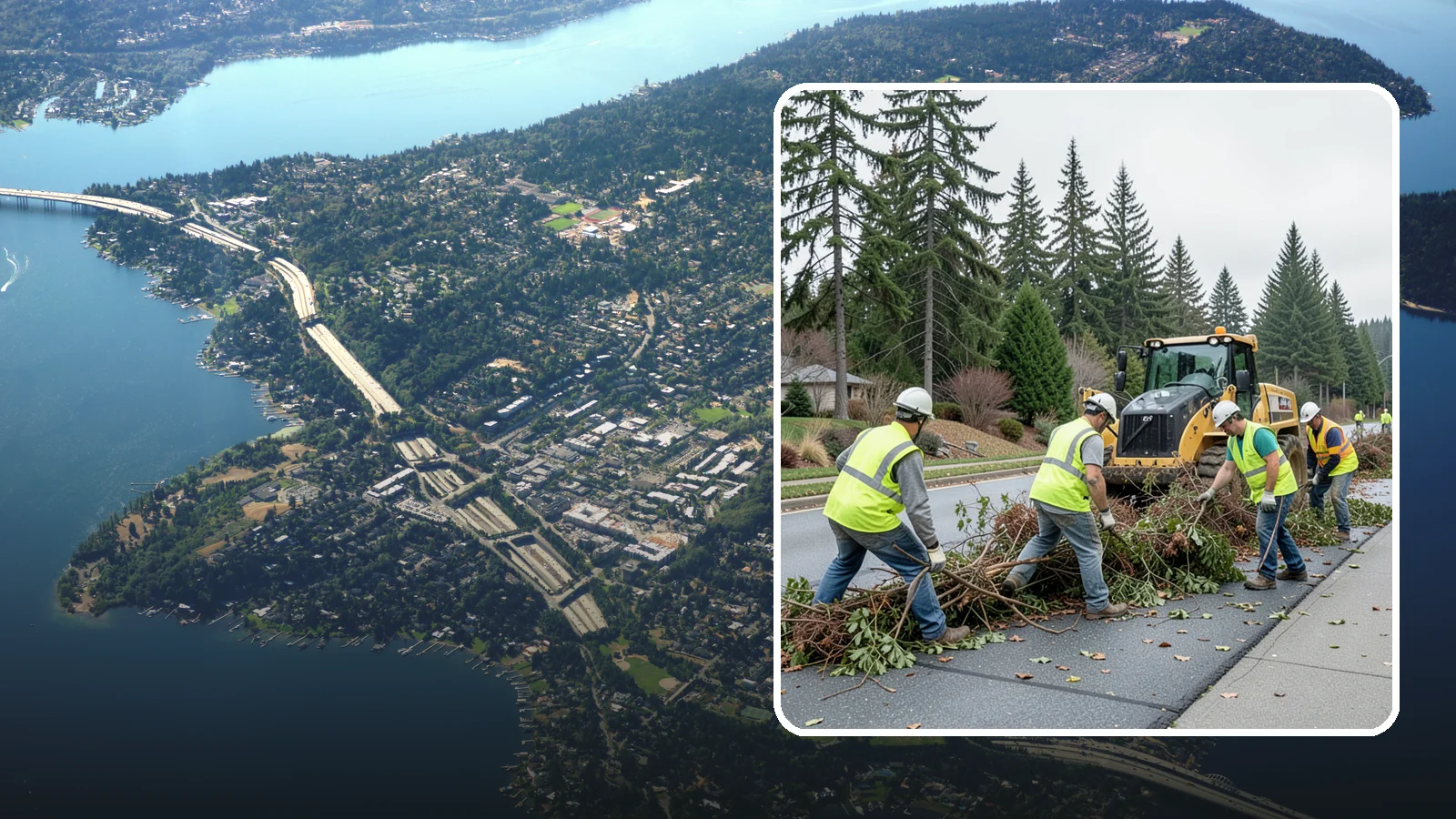 Right-of-Way Vegetation Removal in Mercer Island, King County, WA - Comprehensive vegetation removal that restores full right-of-way function where growth has overtaken the public easement.