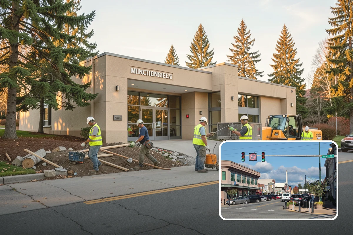Right-of-Way Vegetation Removal in Monroe, Snohomish County, WA - Recovers encroached easement width for capital and enforcement needs
