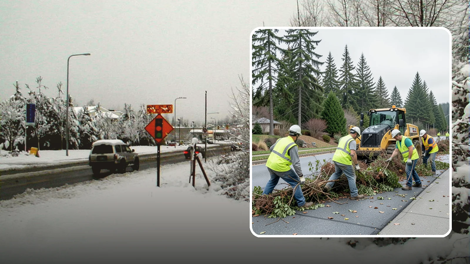 Right-of-Way Vegetation Removal in Newcastle, King County, WA - Comprehensive vegetation removal that restores full right-of-way function where growth has overtaken the public easement.