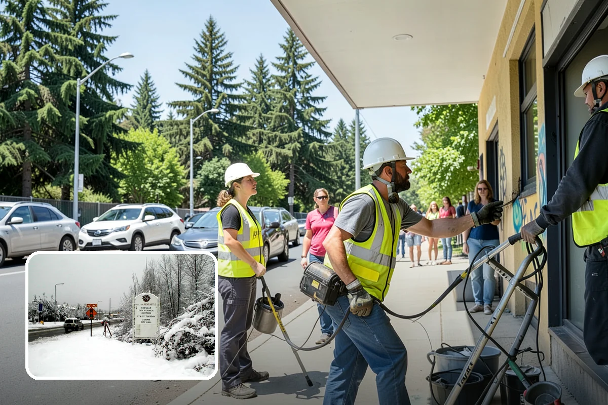 Right-of-Way Vegetation Removal in Newcastle, King County, WA - Recovers encroached easement width for capital and enforcement needs
