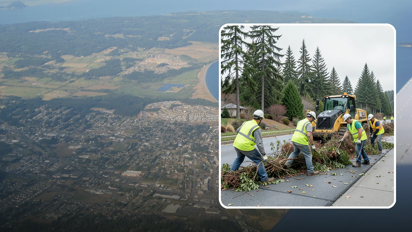 Right-of-Way Vegetation Removal in Oak Harbor, Island County, WA - Comprehensive vegetation removal that restores full right-of-way function where growth has overtaken the public easement.