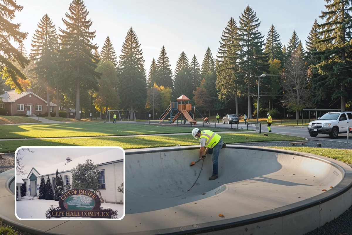 Right-of-Way Vegetation Removal in Pacific, King County, WA - Recovers encroached easement width for capital and enforcement needs
