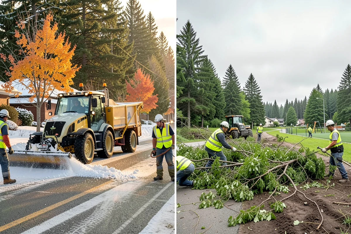 Right-of-Way Vegetation Removal in Pacific, King County, WA - Confirm right-of-way limits with agency survey data and mark boundaries