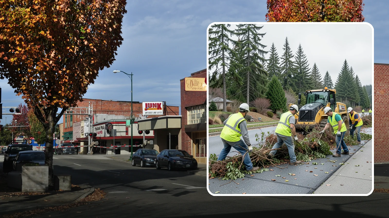 Right-of-Way Vegetation Removal in Puyallup, Pierce County, WA - Comprehensive vegetation removal that restores full right-of-way function where growth has overtaken the public easement.