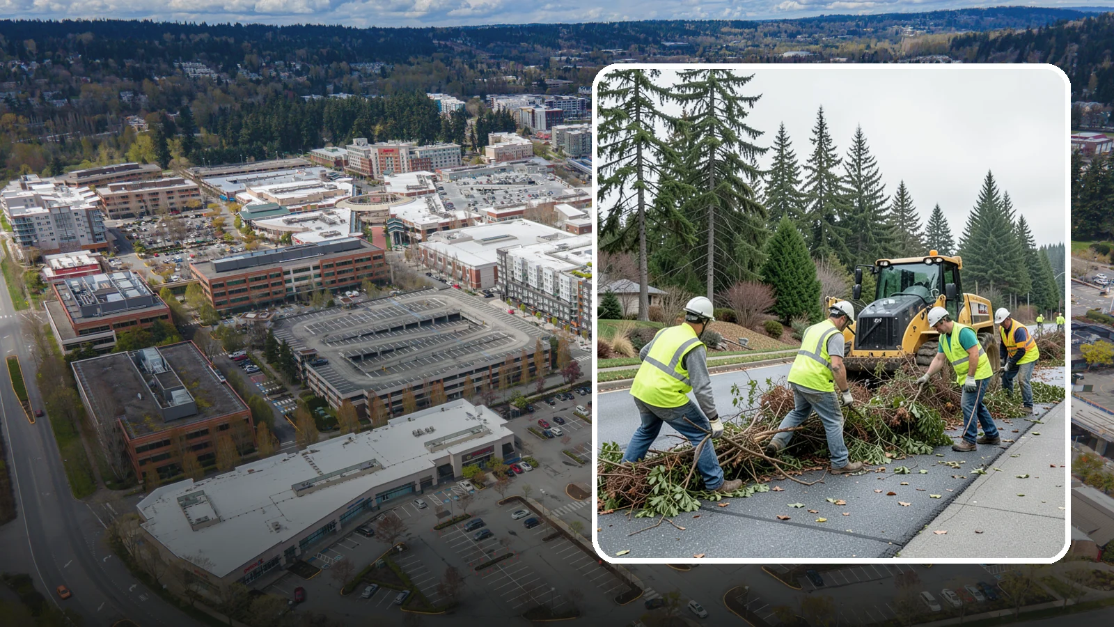 Right-of-Way Vegetation Removal in Redmond, King County, WA - Comprehensive vegetation removal that restores full right-of-way function where growth has overtaken the public easement.