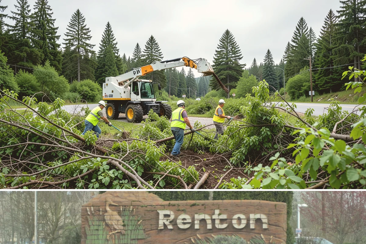 Right-of-Way Vegetation Removal in Renton, King County, WA - Full-corridor removal is scheduled in the drier late-spring through early-fall window to manage soil disturbance and meet erosion...
