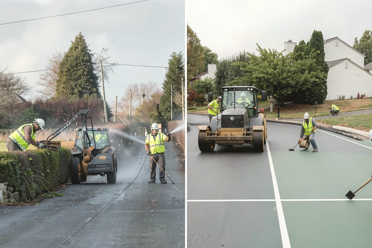 Right-of-Way Vegetation Removal in Ruston, Pierce County, WA - Confirm right-of-way limits with agency survey data and mark boundaries