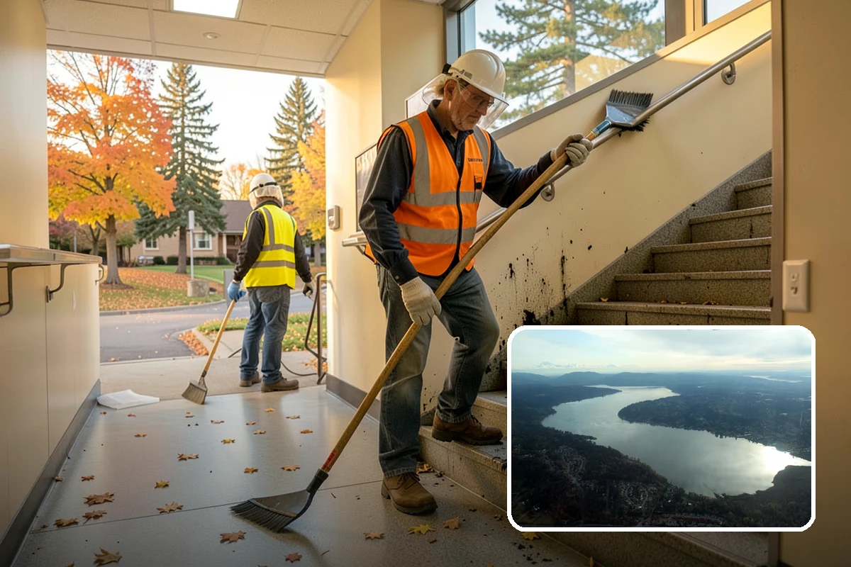 Right-of-Way Vegetation Removal in Sammamish, King County, WA - Recovers encroached easement width for capital and enforcement needs