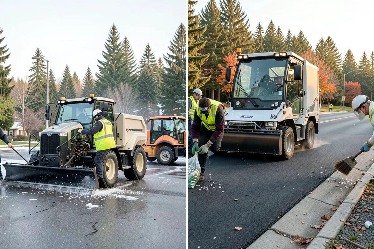 Right-of-Way Vegetation Removal in Seattle, King County, WA - Confirm right-of-way limits with agency survey data and mark boundaries
