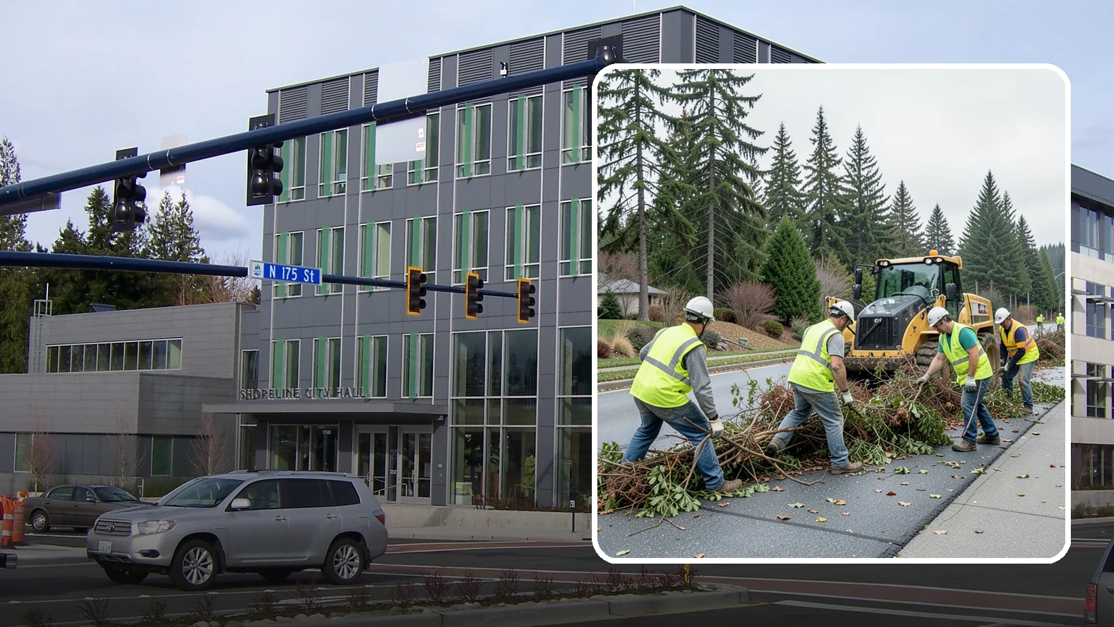 Right-of-Way Vegetation Removal in Shoreline, King County, WA - Comprehensive vegetation removal that restores full right-of-way function where growth has overtaken the public easement.