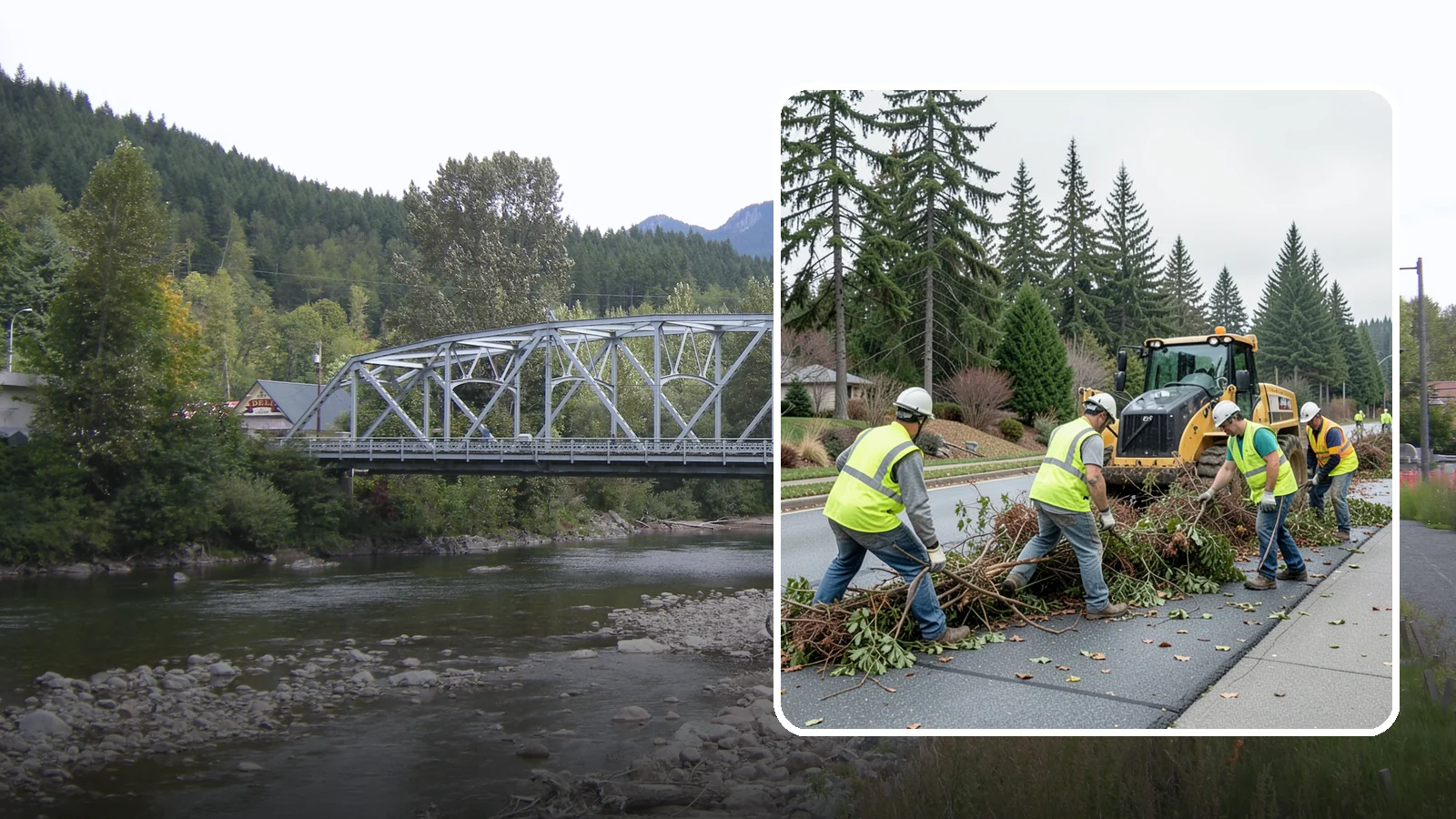 Right-of-Way Vegetation Removal in Skykomish, King County, WA - Comprehensive vegetation removal that restores full right-of-way function where growth has overtaken the public easement.