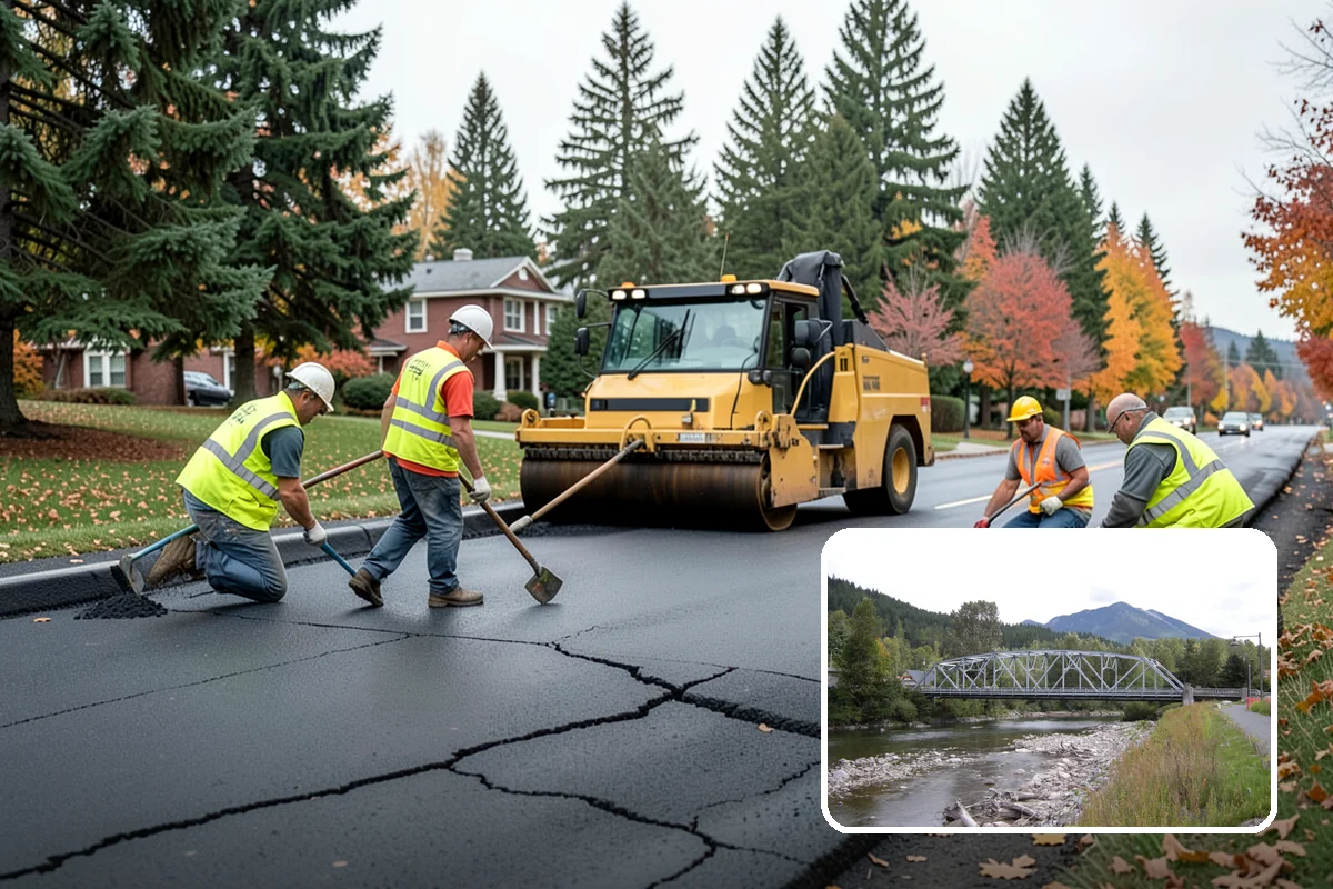 Right-of-Way Vegetation Removal in Skykomish, King County, WA - Recovers encroached easement width for capital and enforcement needs