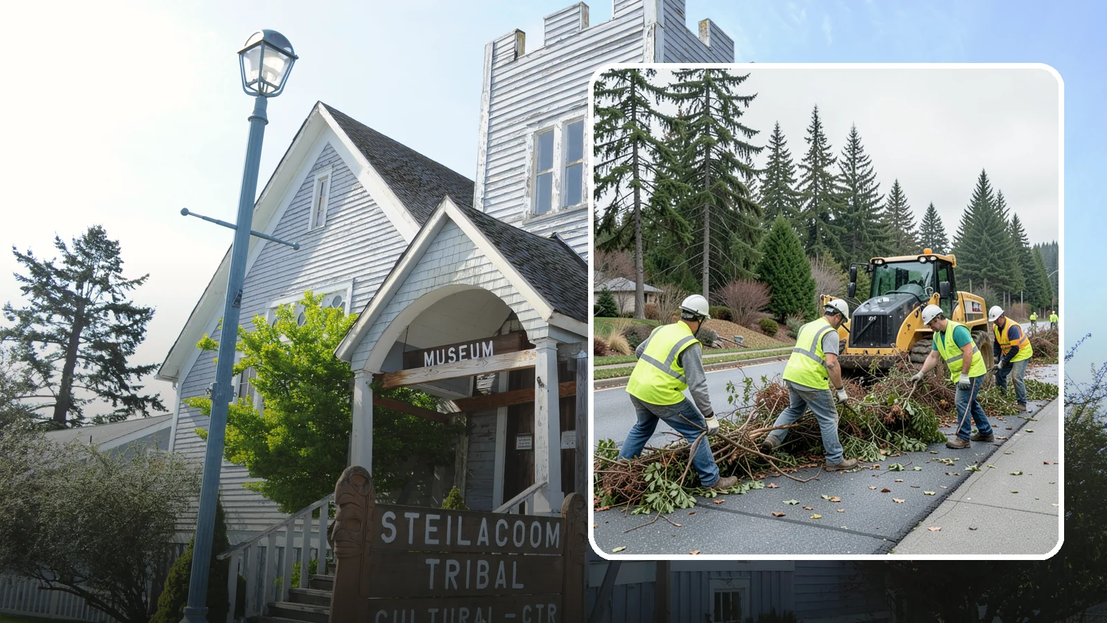 Right-of-Way Vegetation Removal in Steilacoom, Pierce County, WA - Comprehensive vegetation removal that restores full right-of-way function where growth has overtaken the public easement.