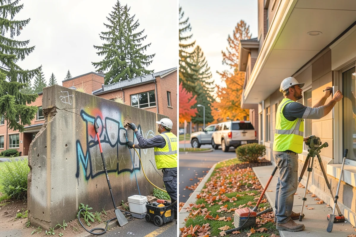 Right-of-Way Vegetation Removal in Tacoma, Pierce County, WA - Confirm right-of-way limits with agency survey data and mark boundaries