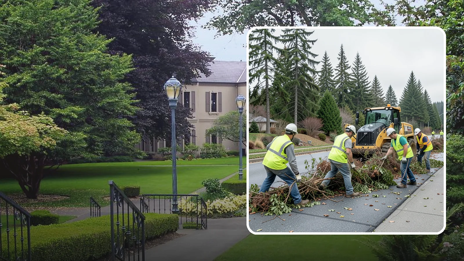 Right-of-Way Vegetation Removal in Woodinville, King County, WA - Comprehensive vegetation removal that restores full right-of-way function where growth has overtaken the public easement.