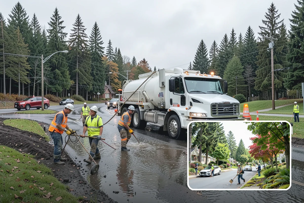 Riprap Installation in Beaux Arts Village, King County, WA - Protects banks and outfalls from scour and undermining
