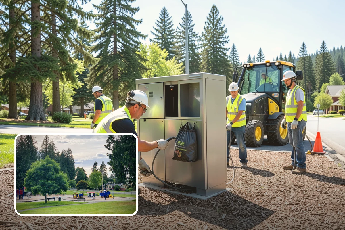 Riprap Installation in Bonney Lake, Pierce County, WA - Protects banks and outfalls from scour and undermining